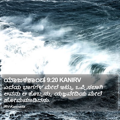 ಯಾಜಕಕಾಂಡ 9:20 KANIRV Bible Verse Image
