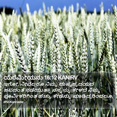 ಯೆರೆಮೀಯನು 16:12 KANIRV Bible Verse Image