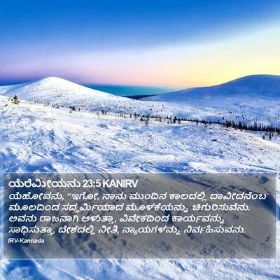 ಯೆರೆಮೀಯನು 23:5 KANIRV Bible Verse Image