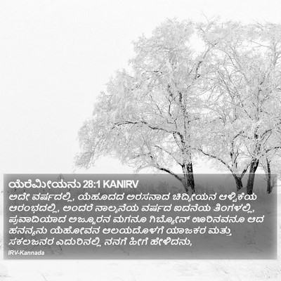 ಯೆರೆಮೀಯನು 28:1 KANIRV Bible Verse Image