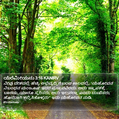 ಯೆರೆಮೀಯನು 3:16 KANIRV Bible Verse Image