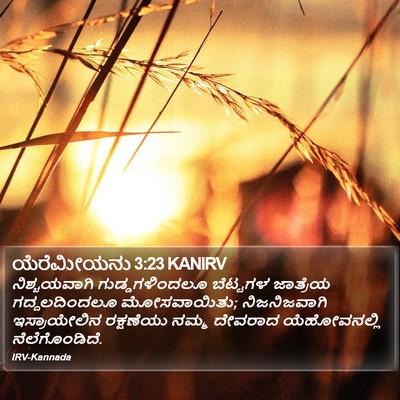 ಯೆರೆಮೀಯನು 3:23 KANIRV Bible Verse Image