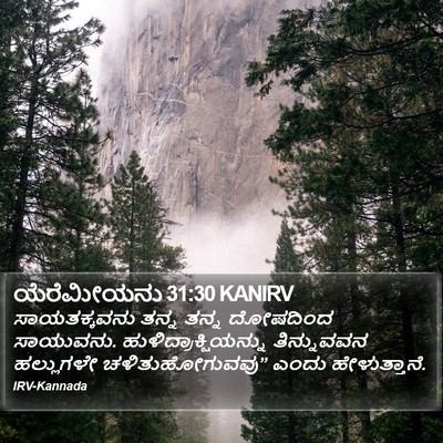 ಯೆರೆಮೀಯನು 31:30 KANIRV Bible Verse Image