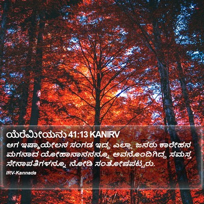 ಯೆರೆಮೀಯನು 41:13 KANIRV Bible Verse Image