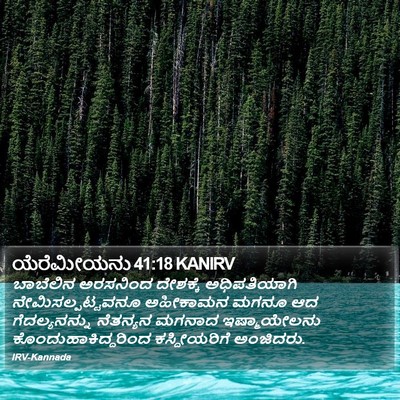ಯೆರೆಮೀಯನು 41:18 KANIRV Bible Verse Image