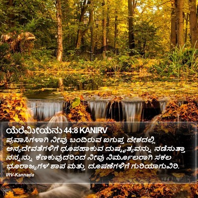 ಯೆರೆಮೀಯನು 44:8 KANIRV Bible Verse Image