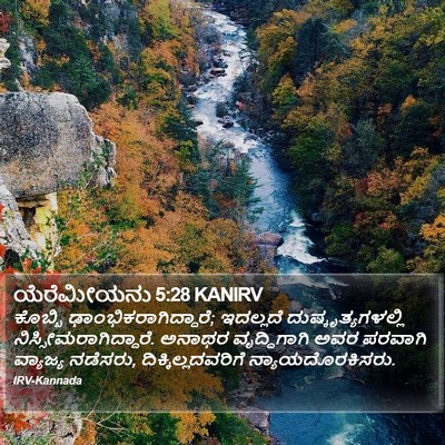 ಯೆರೆಮೀಯನು 5:28 KANIRV Bible Verse Image