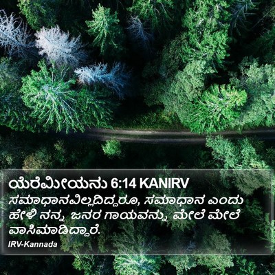 ಯೆರೆಮೀಯನು 6:14 KANIRV Bible Verse Image