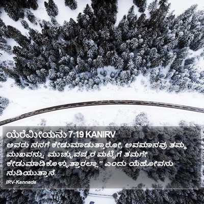 ಯೆರೆಮೀಯನು 7:19 KANIRV Bible Verse Image