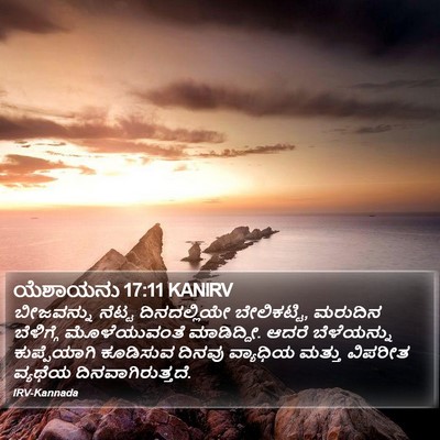 ಯೆಶಾಯನು 17:11 KANIRV Bible Verse Image