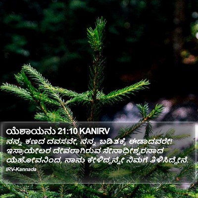 ಯೆಶಾಯನು 21:10 KANIRV Bible Verse Image