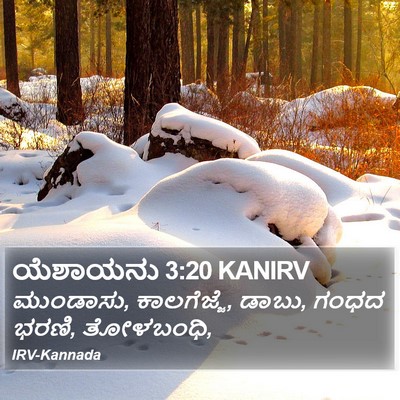 ಯೆಶಾಯನು 3:20 KANIRV Bible Verse Image