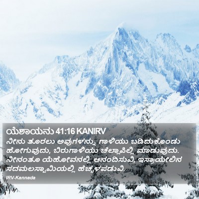 ಯೆಶಾಯನು 41:16 KANIRV Bible Verse Image