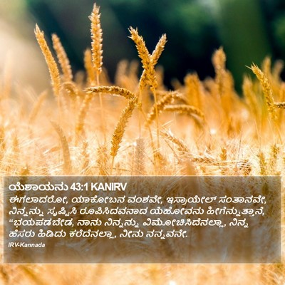 ಯೆಶಾಯನು 43:1 KANIRV Bible Verse Image