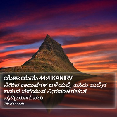 ಯೆಶಾಯನು 44:4 KANIRV Bible Verse Image