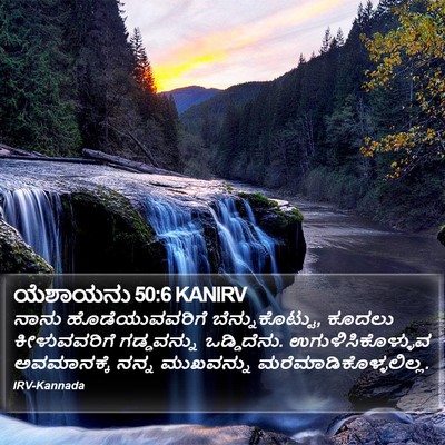 ಯೆಶಾಯನು 50:6 KANIRV Bible Verse Image