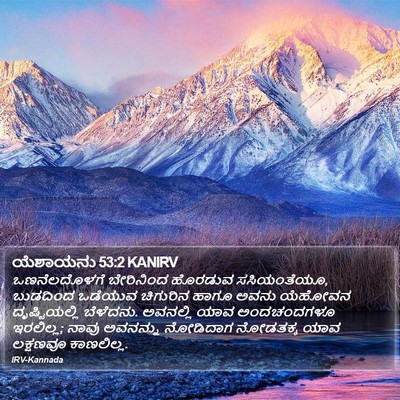 ಯೆಶಾಯನು 53:2 KANIRV Bible Verse Image