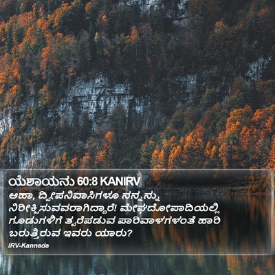 ಯೆಶಾಯನು 60:8 KANIRV Bible Verse Image