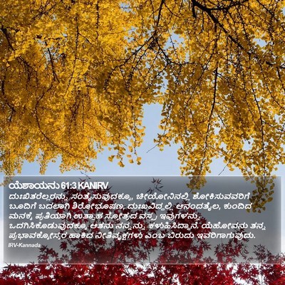 ಯೆಶಾಯನು 61:3 KANIRV Bible Verse Image