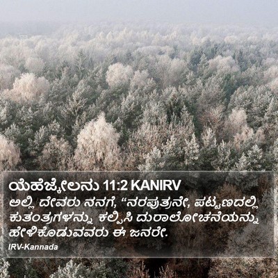 ಯೆಹೆಜ್ಕೇಲನು 11:2 KANIRV Bible Verse Image