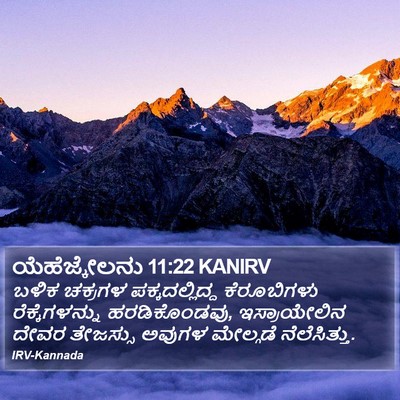 ಯೆಹೆಜ್ಕೇಲನು 11:22 KANIRV Bible Verse Image