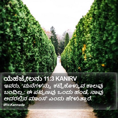 ಯೆಹೆಜ್ಕೇಲನು 11:3 KANIRV Bible Verse Image