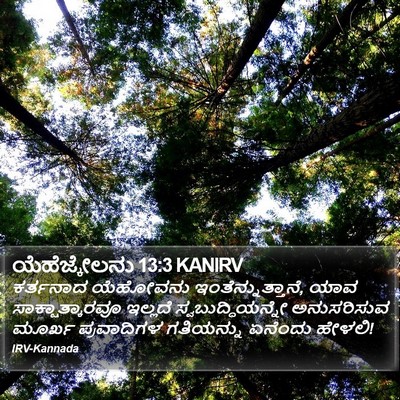 ಯೆಹೆಜ್ಕೇಲನು 13:3 KANIRV Bible Verse Image