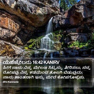 ಯೆಹೆಜ್ಕೇಲನು 16:42 KANIRV Bible Verse Image