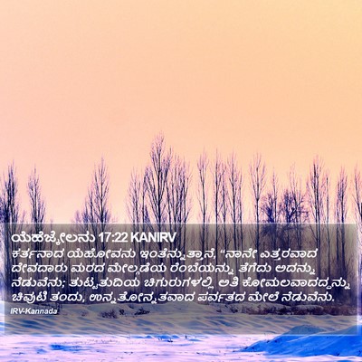 ಯೆಹೆಜ್ಕೇಲನು 17:22 KANIRV Bible Verse Image