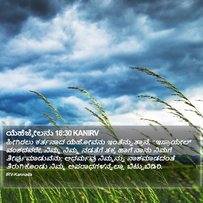 ಯೆಹೆಜ್ಕೇಲನು 18:30 KANIRV Bible Verse Image
