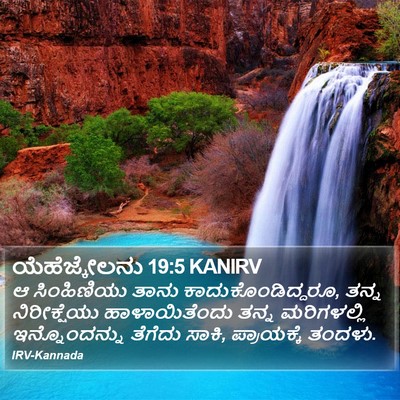 ಯೆಹೆಜ್ಕೇಲನು 19:5 KANIRV Bible Verse Image