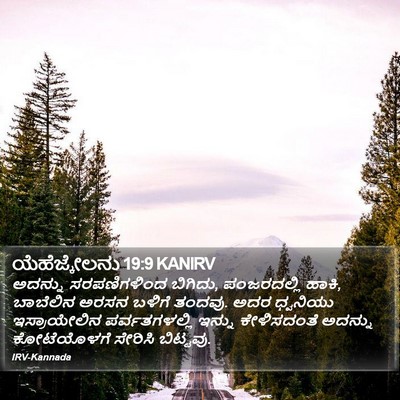 ಯೆಹೆಜ್ಕೇಲನು 19:9 KANIRV Bible Verse Image