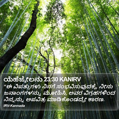 ಯೆಹೆಜ್ಕೇಲನು 23:30 KANIRV Bible Verse Image