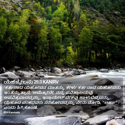 ಯೆಹೆಜ್ಕೇಲನು 25:3 KANIRV Bible Verse Image