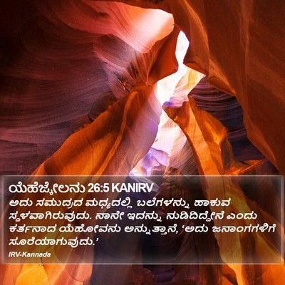 ಯೆಹೆಜ್ಕೇಲನು 26:5 KANIRV Bible Verse Image