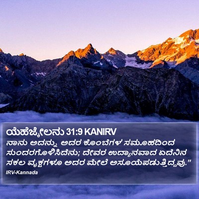 ಯೆಹೆಜ್ಕೇಲನು 31:9 KANIRV Bible Verse Image