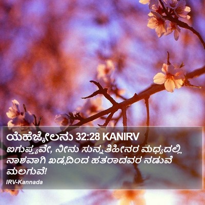 ಯೆಹೆಜ್ಕೇಲನು 32:28 KANIRV Bible Verse Image