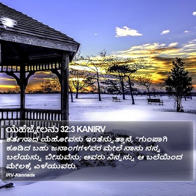 ಯೆಹೆಜ್ಕೇಲನು 32:3 KANIRV Bible Verse Image