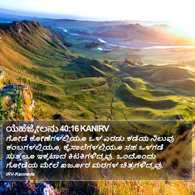 ಯೆಹೆಜ್ಕೇಲನು 40:16 KANIRV Bible Verse Image