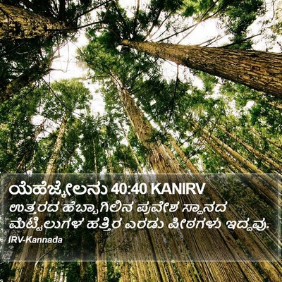 ಯೆಹೆಜ್ಕೇಲನು 40:40 KANIRV Bible Verse Image