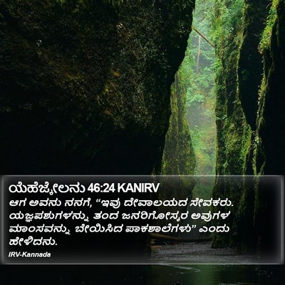ಯೆಹೆಜ್ಕೇಲನು 46:24 KANIRV Bible Verse Image