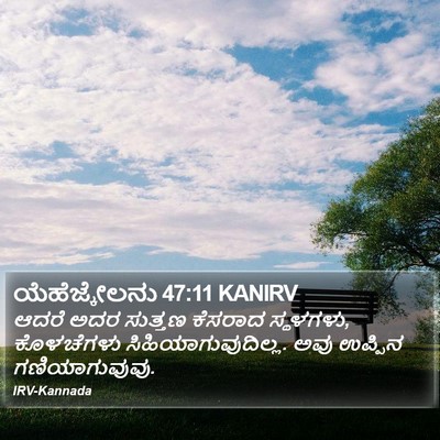 ಯೆಹೆಜ್ಕೇಲನು 47:11 KANIRV Bible Verse Image