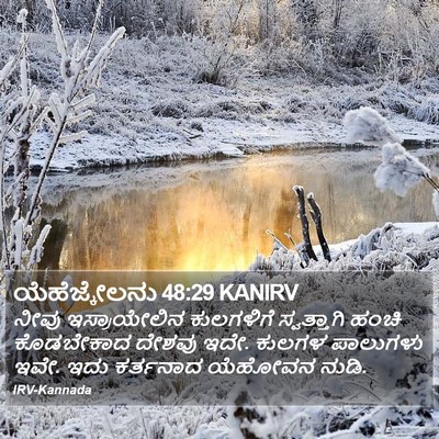 ಯೆಹೆಜ್ಕೇಲನು 48:29 KANIRV Bible Verse Image
