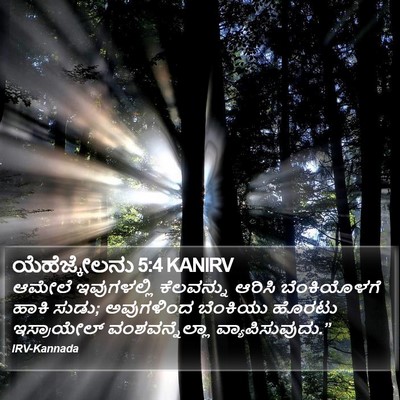 ಯೆಹೆಜ್ಕೇಲನು 5:4 KANIRV Bible Verse Image