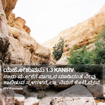 ಯೆಹೋಶುವನು 1:3 KANIRV Bible Verse Image