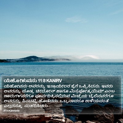 ಯೆಹೋಶುವನು 11:8 KANIRV Bible Verse Image
