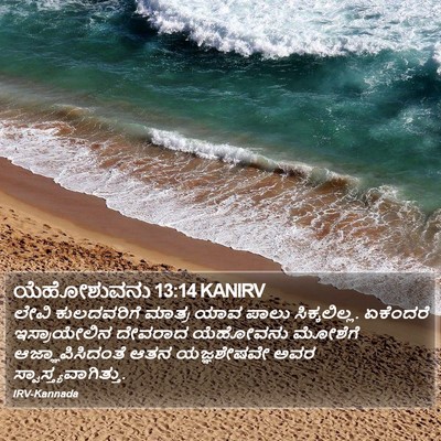 ಯೆಹೋಶುವನು 13:14 KANIRV Bible Verse Image