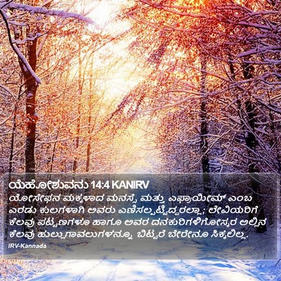 ಯೆಹೋಶುವನು 14:4 KANIRV Bible Verse Image