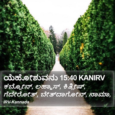 ಯೆಹೋಶುವನು 15:40 KANIRV Bible Verse Image