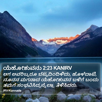 ಯೆಹೋಶುವನು 2:23 KANIRV Bible Verse Image